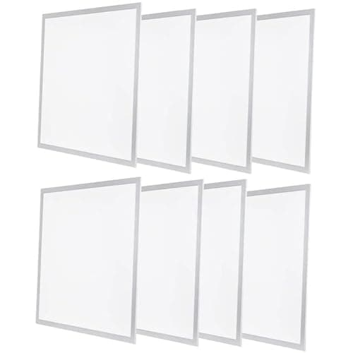 Image of MOSSODOR 60x60 LED Backlit Ceiling Panel Light - 8pcs 6000K Cool White - German Engineered Light Panel - Power Factor Square Ceiling Light