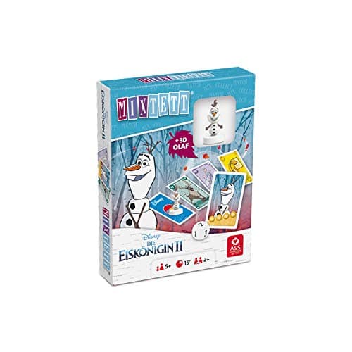 Image of ASS Altenburger 22522243 Disney Frozen 2 Card Game with Toy Figure, Mixtett Olaf