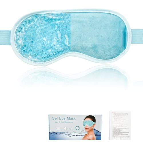Image of Zequech Warming/Cooling Gel Eye Mask, Warming and Cooling Eye Mask for Migraine Headaches, Eye Swelling, Dark Circles, Cooling Eye Mask, Relaxation & Tension Linder