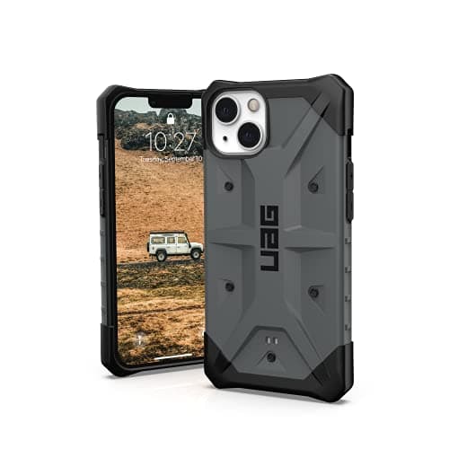 Image of URBAN ARMOR GEAR UAG Designed for iPhone 13 Case Grey Silver Rugged Lightweight Slim Shockproof Pathfinder Protective Cover, 6.1 inch Screen