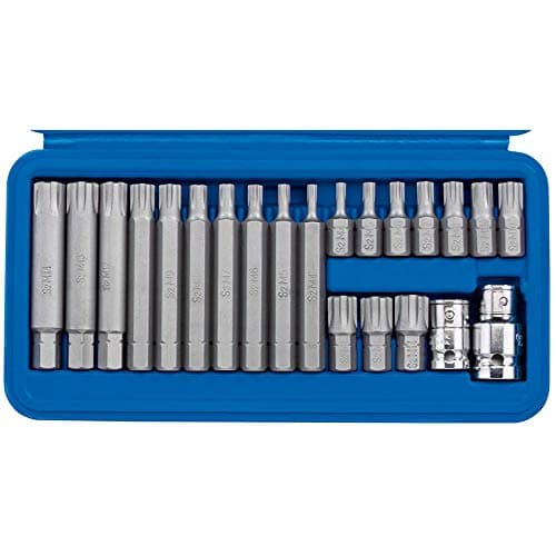 Image of Draper 16347 Square Drive Ribe Socket and Bit 22 Piece Set