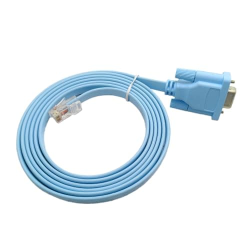 Image of RJ45 to RS232 Cable DB9 9-Pin Serial Port Female to RJ45 Male Cat5 Ethernet LAN Console Cable Switch Cable Compatible with Cisco Router Switch