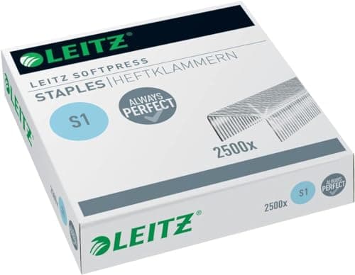 Image of Leitz Softpress S1 54970000 Staples Galvanised Box of 2500 Staples