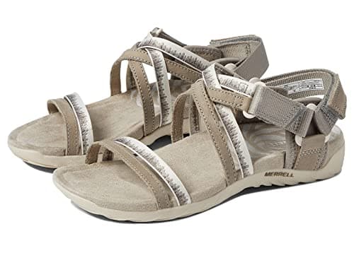 Image of Merrell Women's Terran 3 CUSH Lattice Sport Sandal, Moon, 7 UK