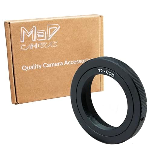 Image of MaD Cameras Adapter For Canon EOS Camera T2 Telescope Mount Ring - T2-EOS