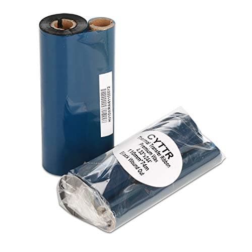 Image of 4.33" x 244' Thermal Transfer Ribbon - 1 Roll. Resin Enhanced Wax for Zebra Eltron Datamax Zebra GC420t GK420t GX420t TLP2442 TLP2844