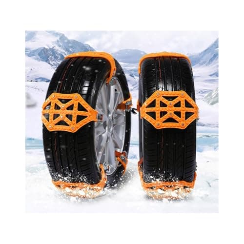 Image of Car Snow Chains for BMW 5 Series G68 2024-2025,All Season Universal Emergency Traction Car Snow Tire Chains,Reusable,10 Pcs