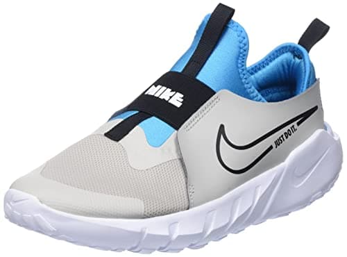 Image of NIKE DJ6039-008 Flex Runner 2 Sneaker Male LT Iron ORE/Black-Blue Lightning-White UK UK Child 9.5