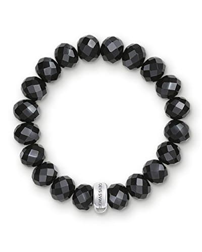 Image of Thomas Sabo Charm Bracelet Obsidian 925 Sterling Silver X0035-023-11-M