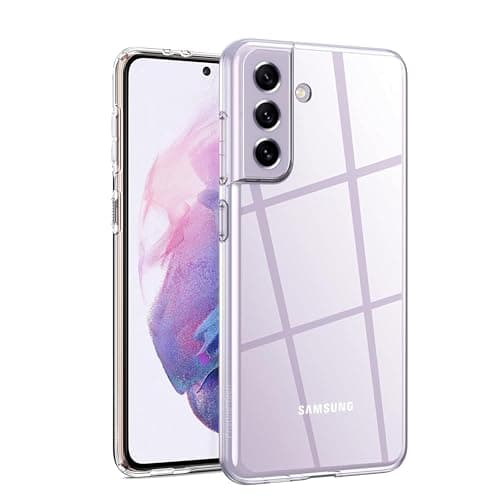 Image of Clear Case for Samsung Galaxy S21 +/S21 Plus 5G 6.7-Inch, [Anti-Yellowing] Anti-Scratch Transparent Soft TPU [Military Grade Drop Protection] Shockproof Phone Cover
