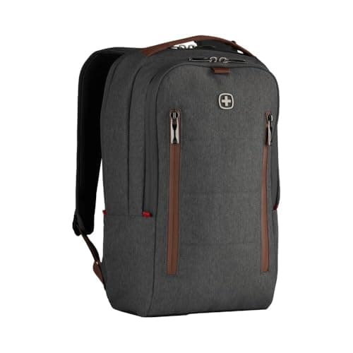 Image of Wenger CityUpgrade Laptop Backpack with Satchel, Fits up to 16″ Laptop, up to 12″ Tablet, 15 l, Unisex, Ideal for Business Uni School Travel, Alloy (Grey)