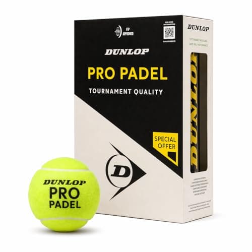 Image of DUNLOP Pro Padel Balls 2x3PET – FIP Approved Tournament Balls for Advanced and Competitive Players, Yellow