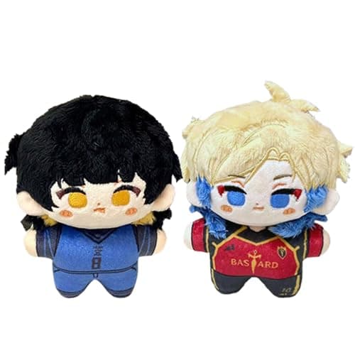 Image of Xinchangda BLUE LOCK Keychain Seishiro Nagi Chigiri Hyoma Plush Keychain 12cm Anime Keychain Pendant Cute Keychain for Backpack Collectible Gifts for Fans