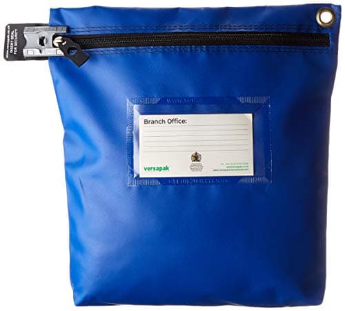 Image of Versapak CCB1_BLS Medium Secure Cash Bag - Blue