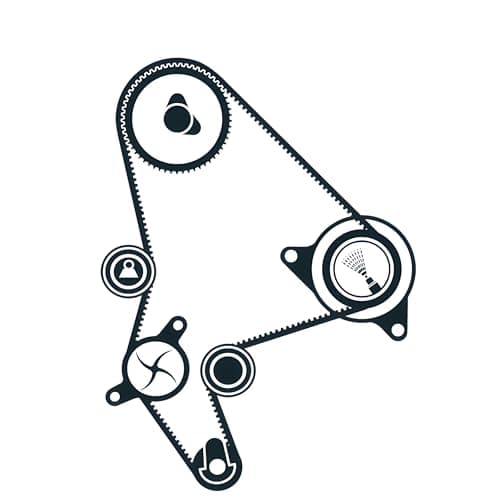 Image of SKF VKMC 03246 Timing belt and water pump kit