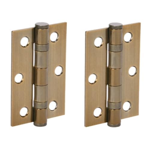 Image of HANDLEZONE® Door Hinges 1 Pair 76mm / 3 inch Ball Bearing, with Screws - Antique Bronze