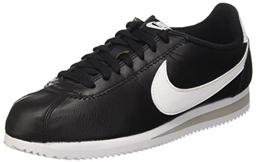 Image of Nike Classic Cortez Prem, Men's running Shoes, Black / White / Grey (Black / White-Neutral Grey), 4.5 UK (37.5 EU)