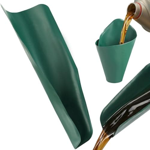 Image of Flexible Form a Funnel Gen Reusable Foldable Bendable Flex Oil Drain Funnels for Car Motorcycle Truck Lawnmower Snowplow Reused Oil Change, Easy to Store and Clean Spill-Free Filling Draining Tools