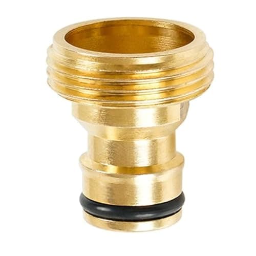 Image of Dunnet Tools 3/4” Male Threaded Brass Tap Connector – Heavy Duty BSP Garden Hose Tap Adaptor, Durable Outdoor Hose Fitting for Irrigation & Watering Systems