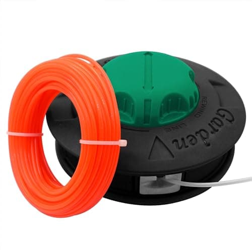 Image of Zeqeey Universal M10 x 1.25 Left-Hand Thread Replacement Trimmer Spool Head Automatic Out Line with 15m 2.4mm Strimmer String Line, Easy Load Speed Bump Feed