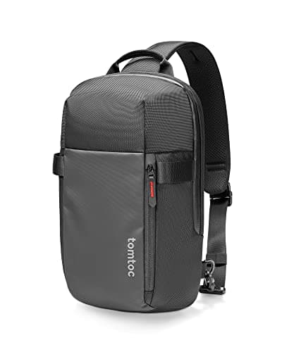 Image of tomtoc Compact EDC Sling Bag for 2025 M5 14-inch MacBook Pro, 13-inch MacBook Air, iPad Pro M5/M4, Switch2, Minimalist Crossbody Chest Shoulder Bag, Small Everyday Sling for Work & Daily Use, S Size