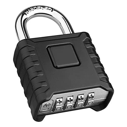 Image of Diyife Heavy Duty Combination Padlocks Outdoor, [Weatherproof] 52mm Large 4 Digit Code Padlock with 8mm Thick 304 Stainless Steel Shackle for Garage, Home, School, Gate, Shed, Fence, Warehouse, Gym