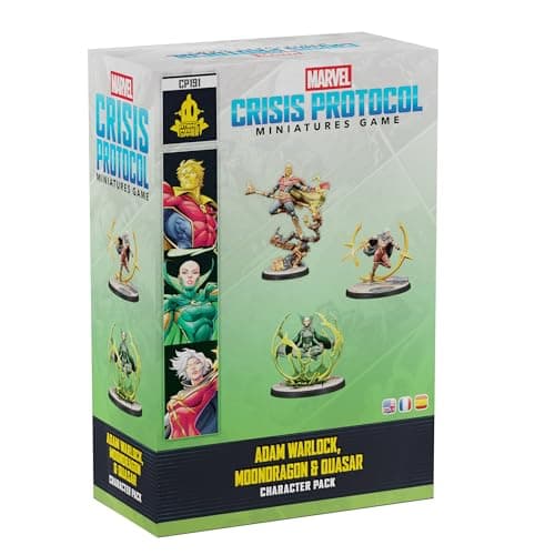 Image of Asmodee | Marvel: Crisis Protocol Adam Warlock, Moondragon, Quasar Character Pack | Miniatures Game | Ages 14+ | 2 Players | 90 Minutes Playing Time
