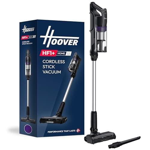 Image of Hoover HF1 Plus Cordless Stick Vacuum Cleaner with Turbo Suction Mode, Up to 45 Min Runtime, Rechargable, Anti Hair Wrap with Multi-Floor Nozzle and Crevice Tool [HF1PZ10H]