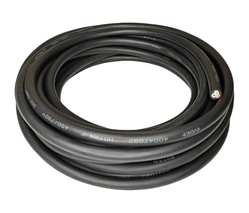 Image of Heavy Duty Flexible Rubber Power Cable, 3 Core, 1.5mm² / 2.5mm², H07RN-F, Indoor/Outdoor Use - Various Lengths (3 Core, 2.5mm² (3G2.5), 3m)
