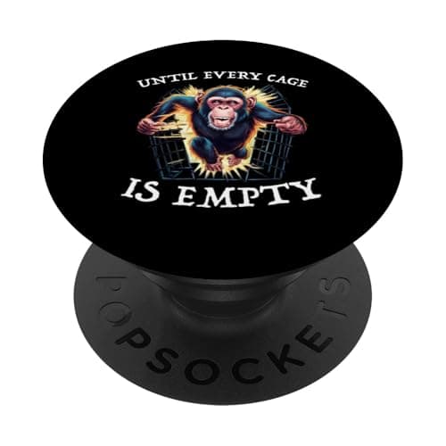 Image of Until Every Cage Is Empty Animal Rights Animal Liberation PopSockets Adhesive PopGrip