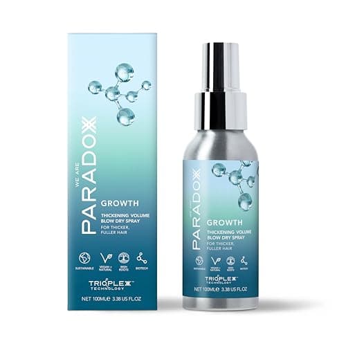 Image of WE ARE PARADOXX Volume Blow Dry Spray For Women 100ml, For Full Volume, Smooth, Glossy Finish, Argan Oil, Gift For Her, Travel Size, 94% Natural, Vegan and Cruelty Free