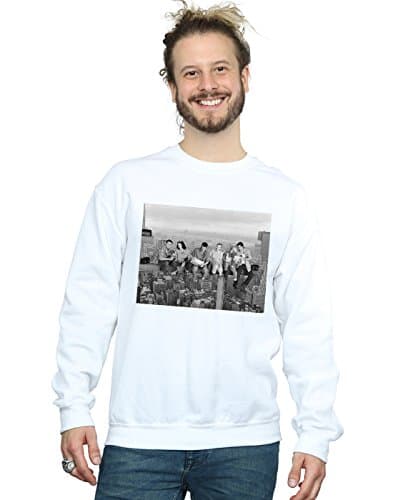 Image of Absolute Cult Friends Men's Construction Photo Sweatshirt White X-Large