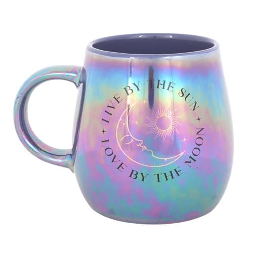 Image of Something Different Live By The Sun Iridescent Mug (One Size) (Blue-Purple)