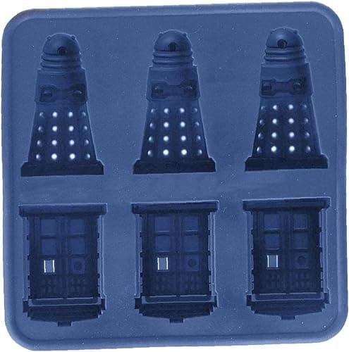 Image of Silicone Ice Mold Tray Chocolate Candy Cube Doctor Who Cooling Drinks Cookies DIY Baking Tools,Kitchen Mould