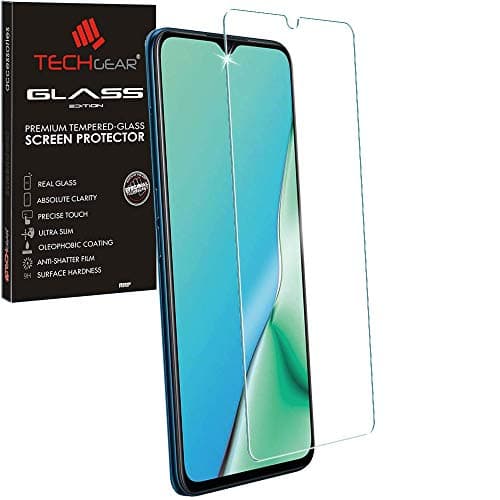 Image of TECHGEAR GLASS Edition for Oppo A9 2020 / A5 2020, Tempered Glass Screen Protector Cover [2.5D Round Edge] [9H Hardness] [Crystal Clarity] [Scratch-Resistant] [No-Bubble]