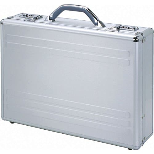 Image of Alumaxx Kronos Padded Attache Case for Laptop - Silver Aluminium