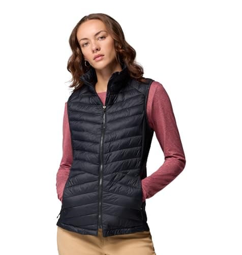 Image of Columbia Women's Powder Pass 3 Hybrid Vest, Puffer Vest Body Warmer, Black, Small
