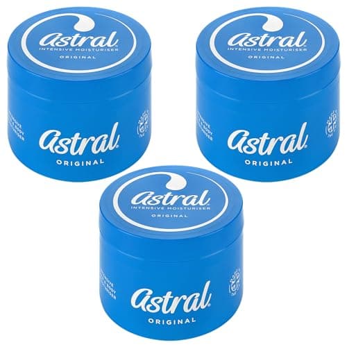 Image of Astral Face & Body Intensive Moisturiser Cream 500ml (Pack of 3)