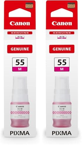 Image of Canon GI-55M Magenta Ink Bottle - Genuine Ink - Compatible MAXIFY GX1050/GX2050 (Pack of 2)