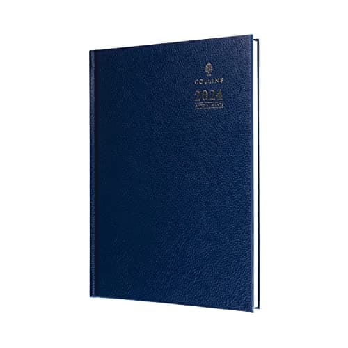 Image of Collins Debden Collins Standard Desk 2024 Diary A4 Day to a Page Business Diary - Business Planner and Organiser - January to December 2024 - Daily - Blue - A4