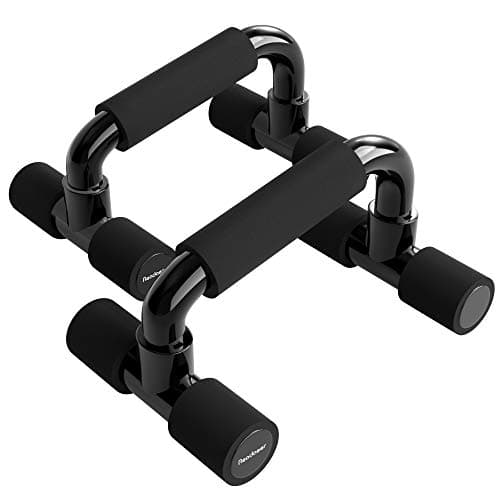 Image of READAEER Pushup Bars Stands Handles Set for Men and Women Workout (Black)