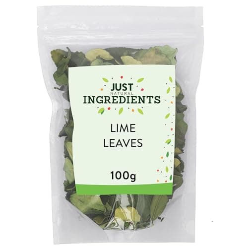 Image of JustIngredients Kaffir Lime Leaves 100g, Perfect for Curry and Thai Recipes for a Citrus Zest