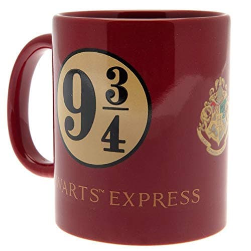 Image of Pyramid International Harry Potter Platform 9 ¾ Scarlet Ceramic Mug in Presentation Box - Official Merchandise,Red