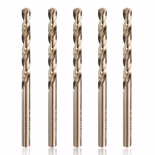 Image of 5pcs M35 HSS Cobalt Drill Bits, 6mm Drill Bit Set,High Speed Steel Twist Drill Bit Set, For Stainless Steel, Hard Metals, Aluminium, Cast Iron, Copper. Twist Drill Bit Sets Supplied