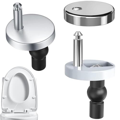 Image of 2 Pack Quick Release Toilet Seat Hinges - Premium Stainless Steel Fixings for Secure and Easy Maintenance