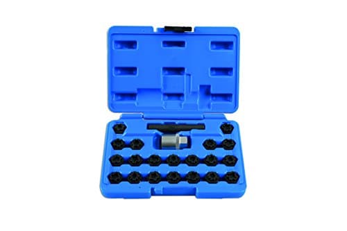 Image of Laser 7108 Locking Wheel Nut Key Set 22pc - for VAG