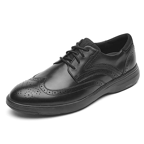 Image of Rockport Men's Noah Wingtip Oxford, Black, 9 UK
