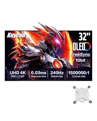 Image of Kuycon Q32S 32 inch FHD (3840x2160) 4K Monitor, 0.03ms, IPS, 1.07 Billion Colors, 99% sRGB, HDR, Eye Care, Anti-Glare (Honeycomb - without Stand)