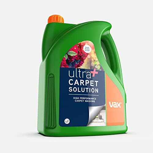 Image of Vax Ultra+ 4L Carpet Cleaner Solution, Stain Remover Shampoo, Rose Burst Scent, Helps to Combat Odours, 1-9-142065, Green