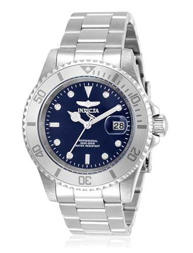 Image of Invicta Pro Diver 34023 Men's Watch - Waterproof - Analogue - Quartz Movement - Stainless Steel with Blue dial - 40mm